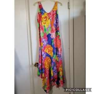 Jams World Floral Asymmetrical Dress